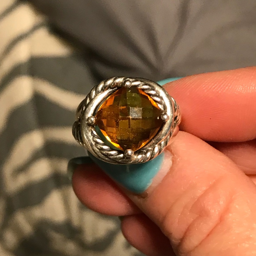David Yurman Citrine Infinity Ring